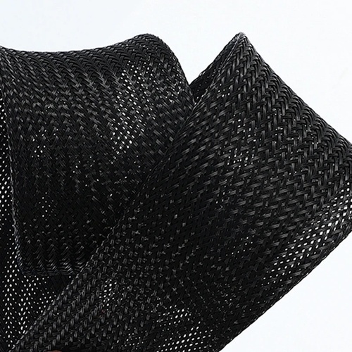 1/5/10M Black Insulated Braid Sleeving 6/8/10/30mm Tight PET Wire Cable Gland Protection Cable Sleeve Flame Retardant Nylon Tube