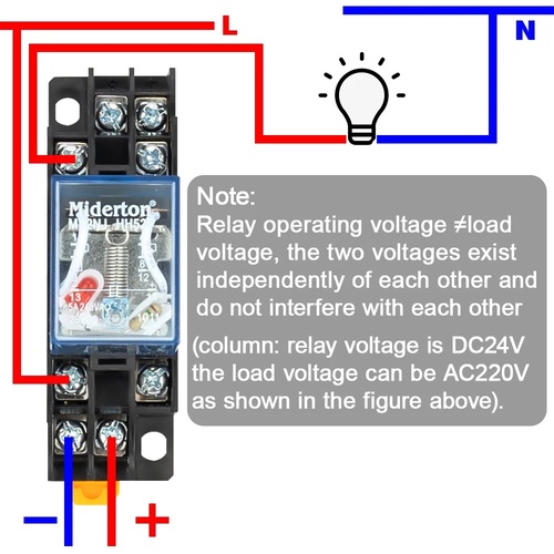 MY2NJ MY4NJ DIN Rail Small Electromagnetic Relay Coil Power Relay DC24V With Socket Base 2NO 2NC