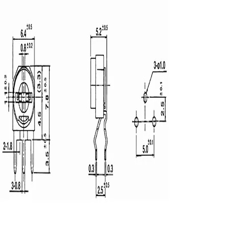 5K ohm Trimpot Trimmer Potentiometer variable resistor